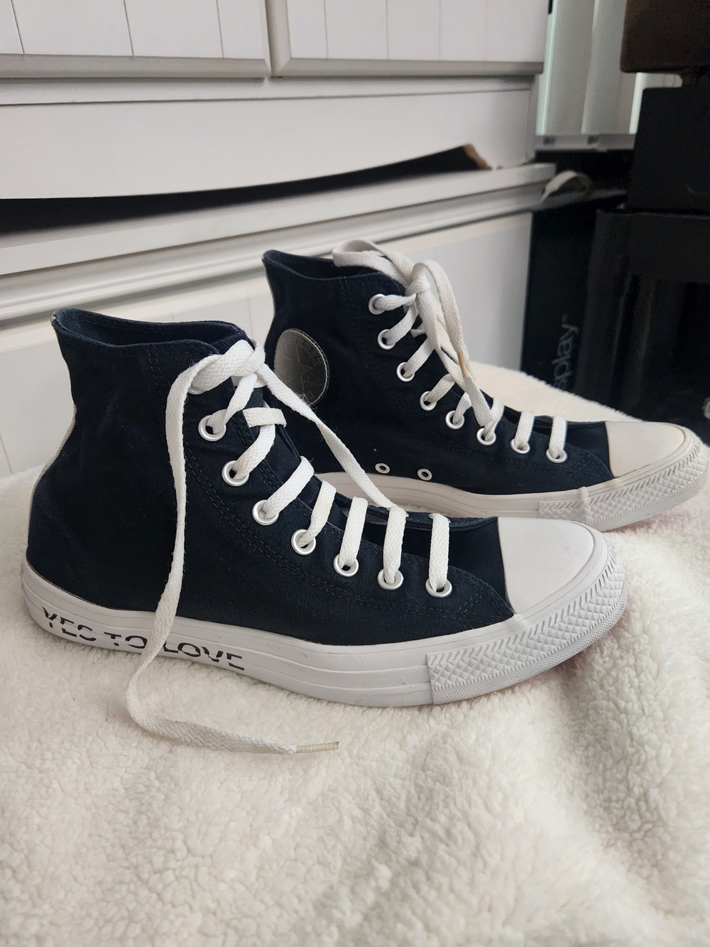 Converse High-Top Sneakers - Black and White